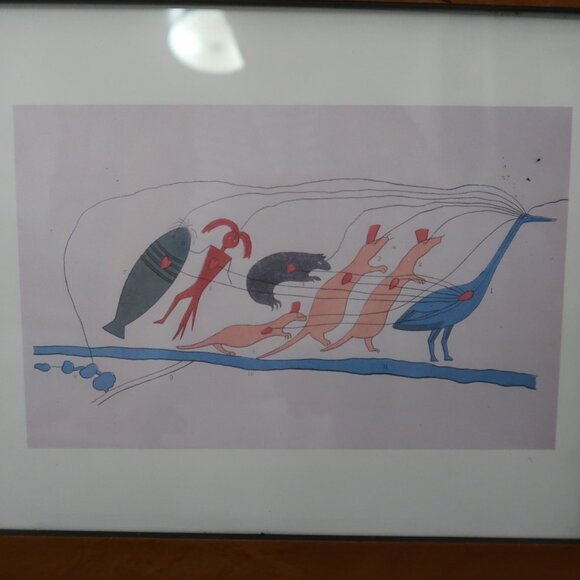 10 by 12 Framed Symbolic Petition of Chippewa Chiefs 1849 Art Print - Picture 2 of 4